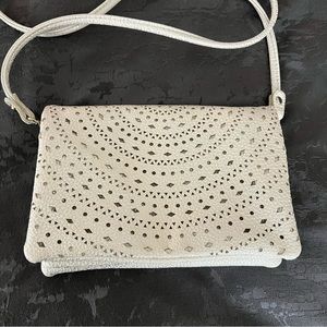 Lasercut Folded Shoulder Purse/Clutch